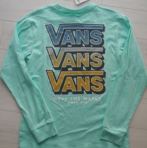 VANS NEW Overlay Repeat Long Sleeve Shirt
